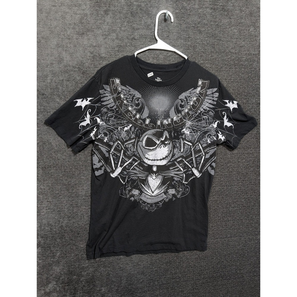 Disney Nightmare Before Christmas Jack Skellington Graphic T-Shirt Black Large